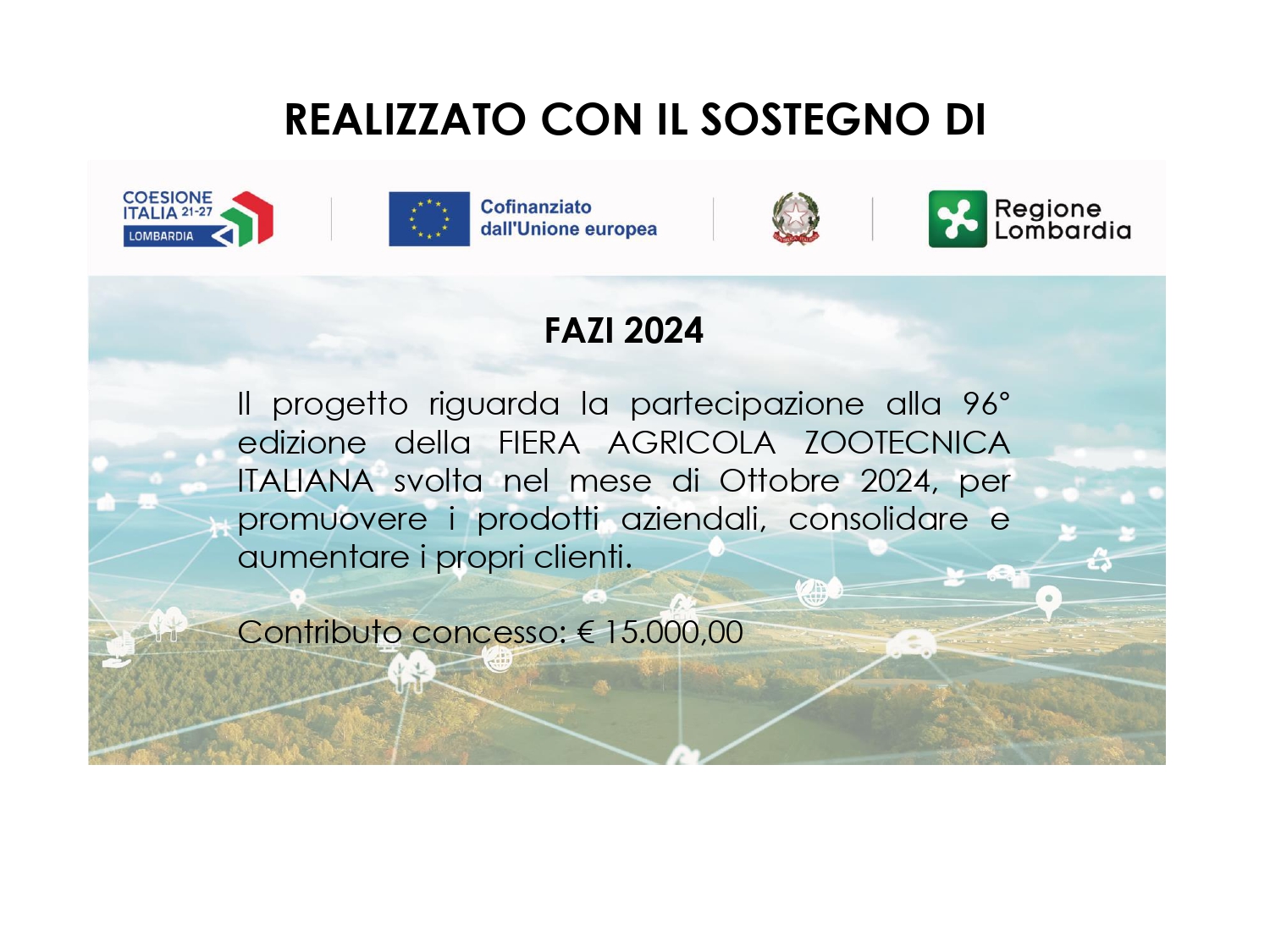 Contributo Bando Fiere 2024 – FAZI Montichiari